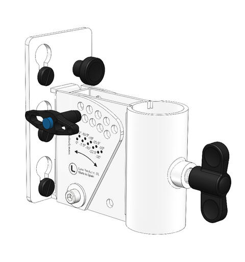 LYNX 35mm inclinable pole adaptor white